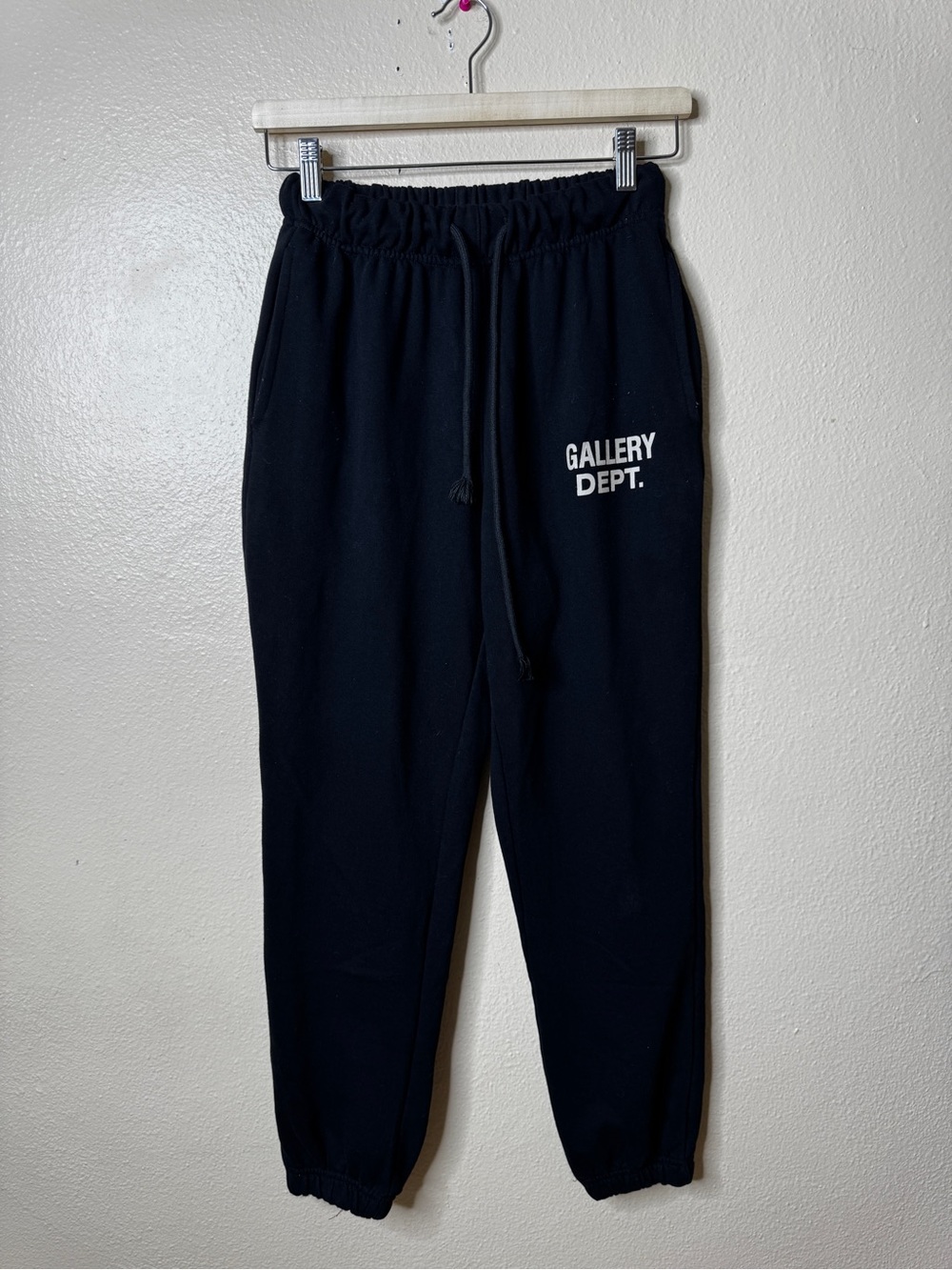 Gallery Dept Pants Women's Medium Black Logo Sweatpants Jogger Made In US